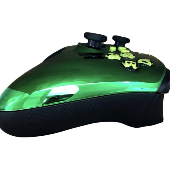 Custom Microsoft Xbox Series X / S Wireless Controller - Glossy Chrome Green - Picture 7 of 8
